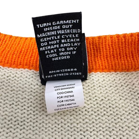 Disney Her Universe Halloween Candy Corn Cardigan Mickey & Minnie Size 2 (18-20) - Picture 10 of 16